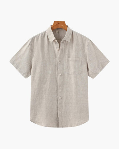 Cape Town - Linen Shirt (Shortsleeve) Bernard Grimberg WorldWide Beige S 