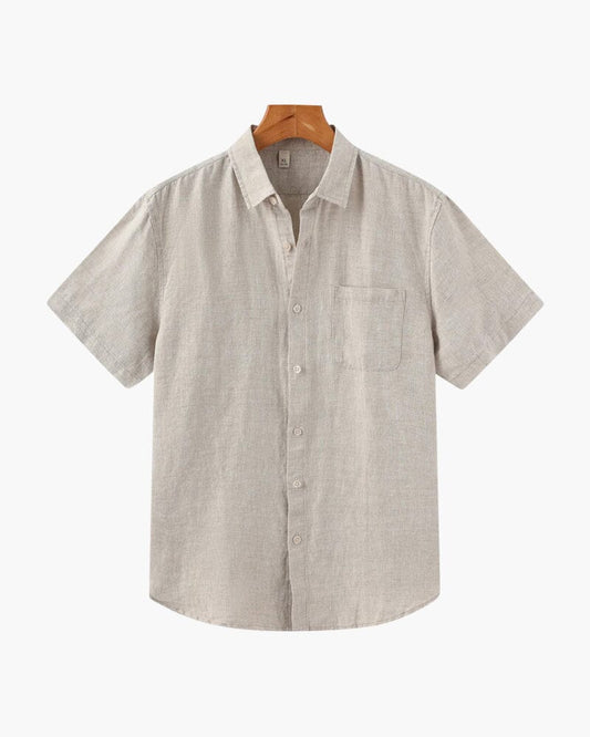 Cape Town - Linen Shirt (Shortsleeve) Bernard Grimberg WorldWide Beige S 