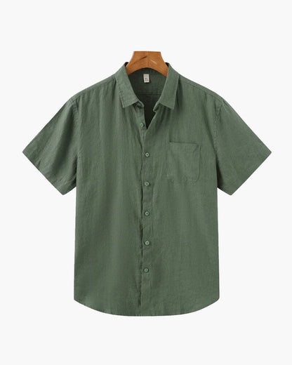 Cape Town - Linen Shirt (Shortsleeve) Bernard Grimberg WorldWide Green S 