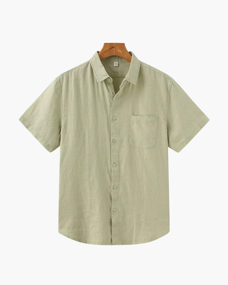 Cape Town - Linen Shirt (Shortsleeve) Bernard Grimberg WorldWide Mint Green S 