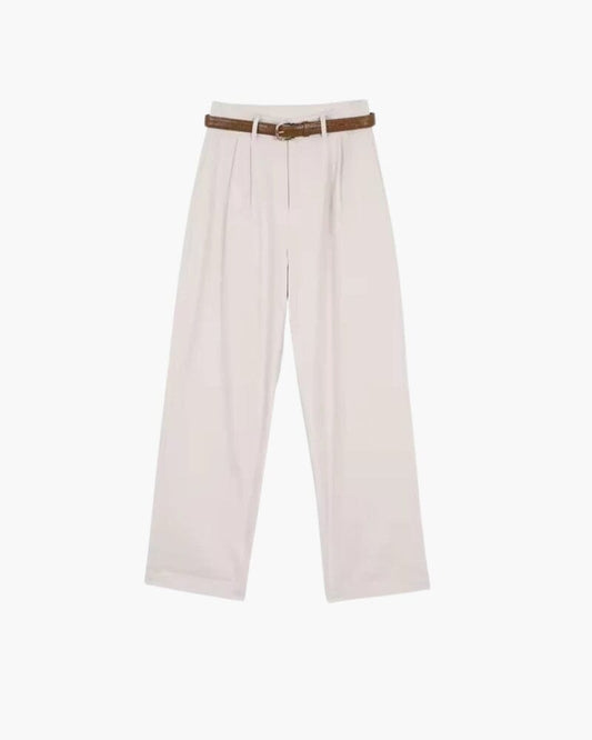 Capri Pants Bernard Grimberg Women White S 