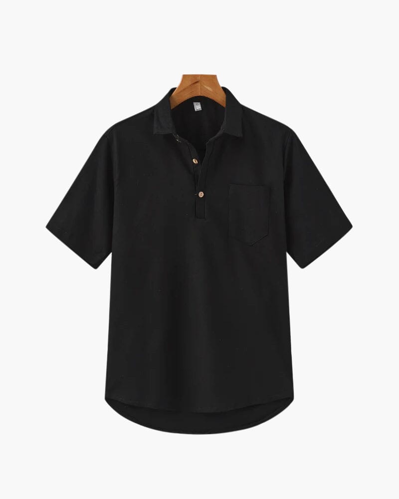 Casablanca - Linen Polo Bernard Grimberg WorldWide Black S 