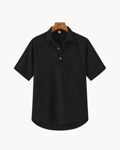 Casablanca - Linen Polo Bernard Grimberg WorldWide Black S 