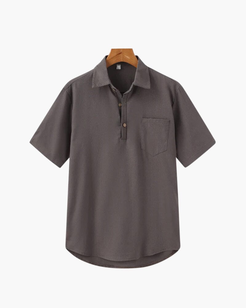 Casablanca - Linen Polo Bernard Grimberg WorldWide Gray S 