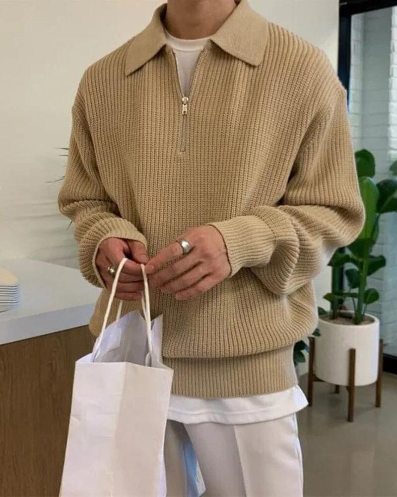 Cesare Half Zip Sweater Bernard Grimberg 