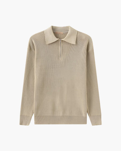 Cesare Half Zip Sweater Bernard Grimberg Nude S 