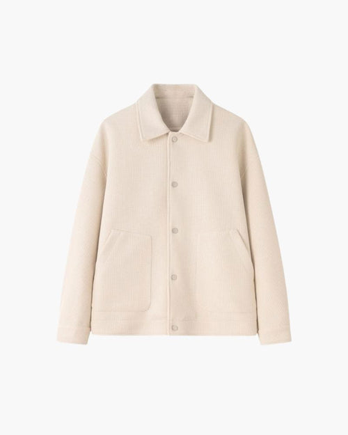 Classic Waffle Textured Overshirt Bernard Grimberg 
