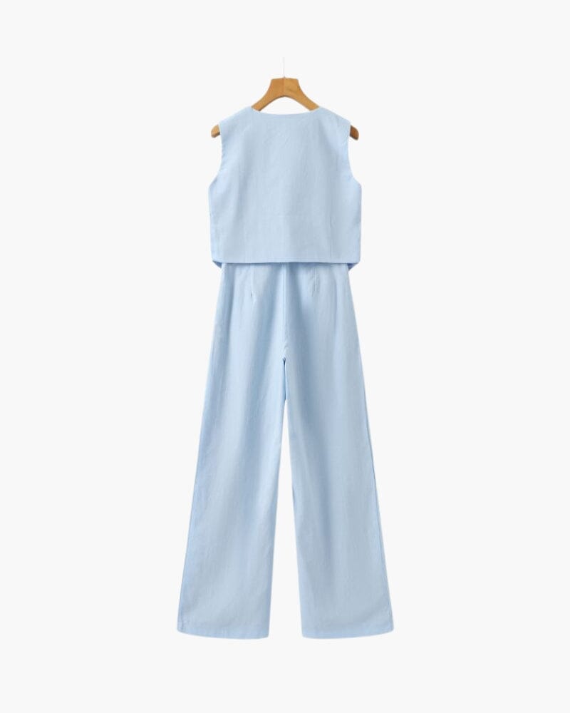Classy Lady - Linen Two-piece Set Bernard Grimberg Women 