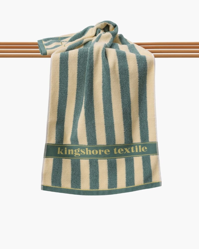 Coastal Stripe Hand Towel 0 Bernard Grimberg Green 