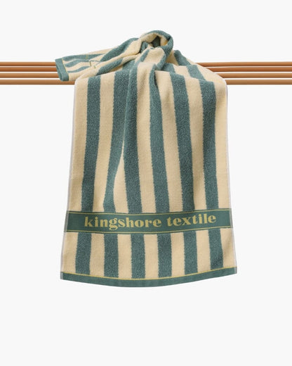 Coastal Stripe Hand Towel 0 Bernard Grimberg Green 