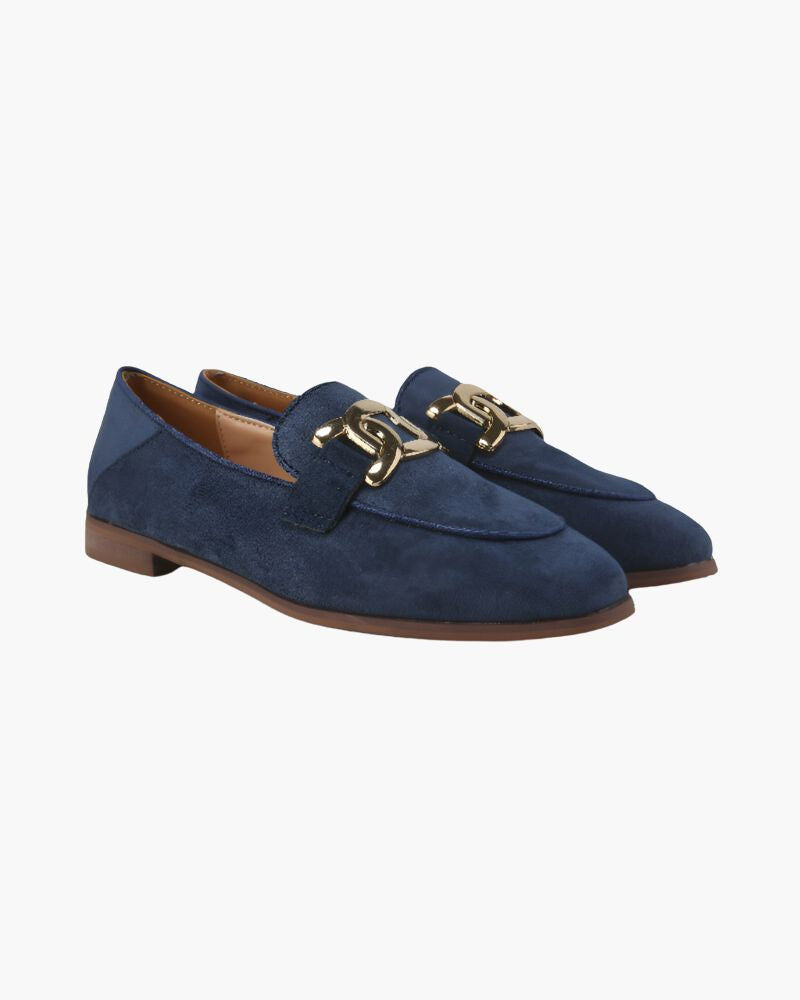 Duchess Loafers Suede Bernard Grimberg Women Blue 35 
