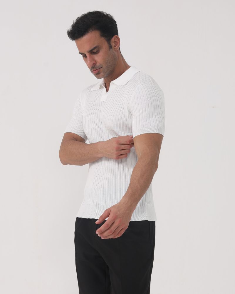 Florence - Ribbed Cotton Polo Bernard Grimberg WorldWide 