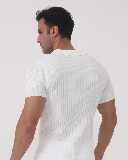 Florence - Ribbed Cotton Polo Bernard Grimberg WorldWide 