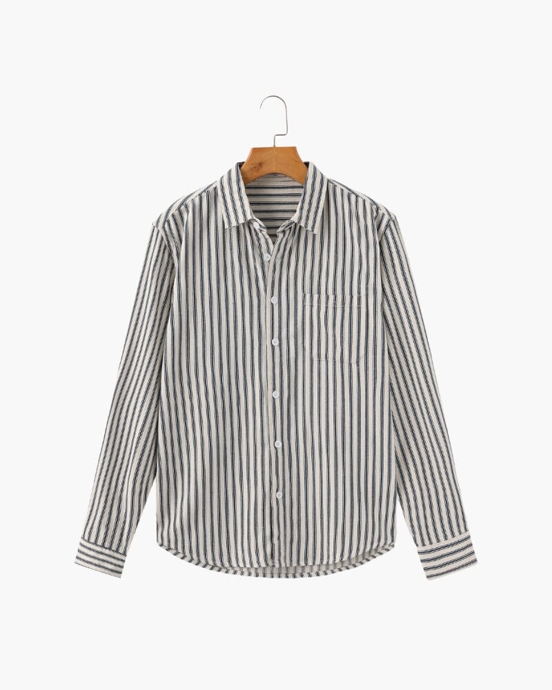 Gentlemen's Striped Shirt Bernard Grimberg Blue S 