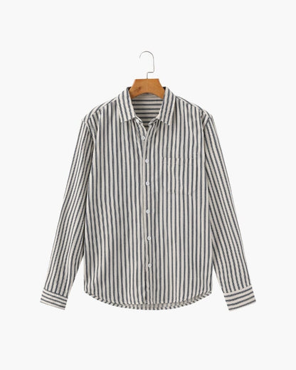 Gentlemen's Striped Shirt Bernard Grimberg Blue S 