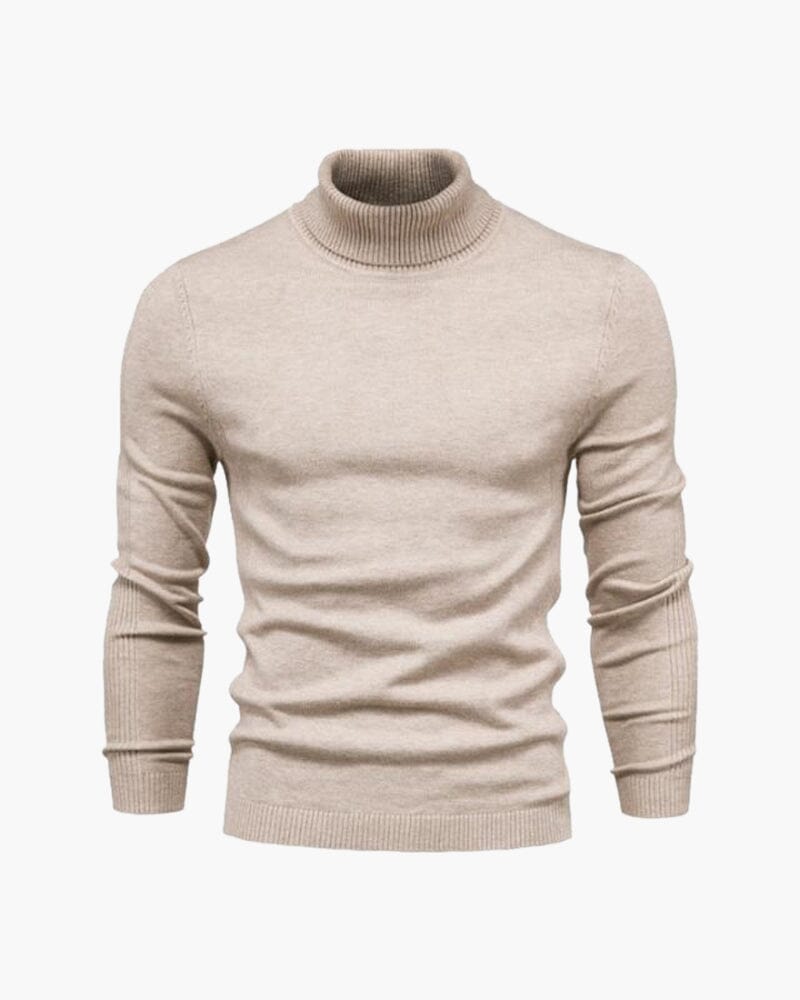 Gstaad Merino Wool Turtleneck Bernard Grimberg Beige S 