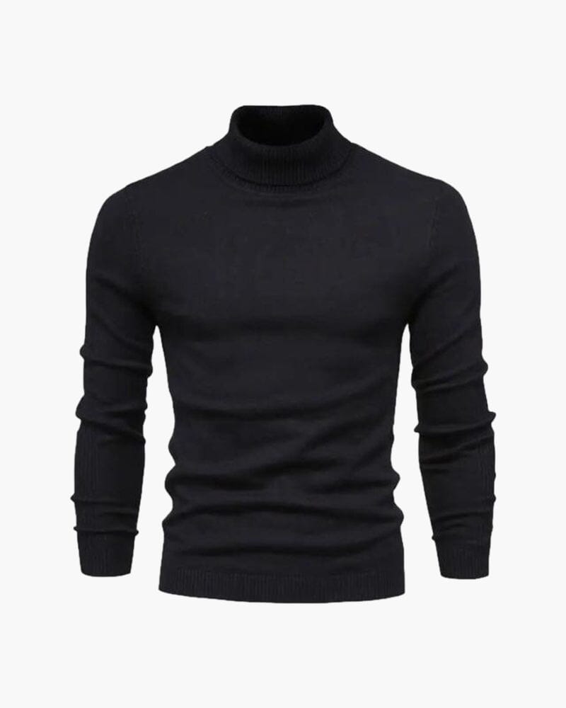 Gstaad Merino Wool Turtleneck Bernard Grimberg Black S 