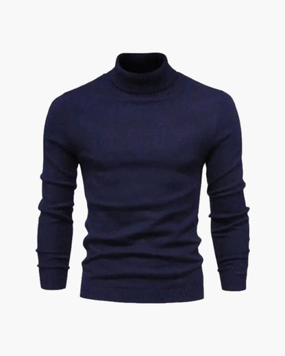 Gstaad Merino Wool Turtleneck Bernard Grimberg Navy S 