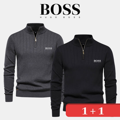 HB Sweater (1+1) Clearance Bernard Grimberg Gray S 