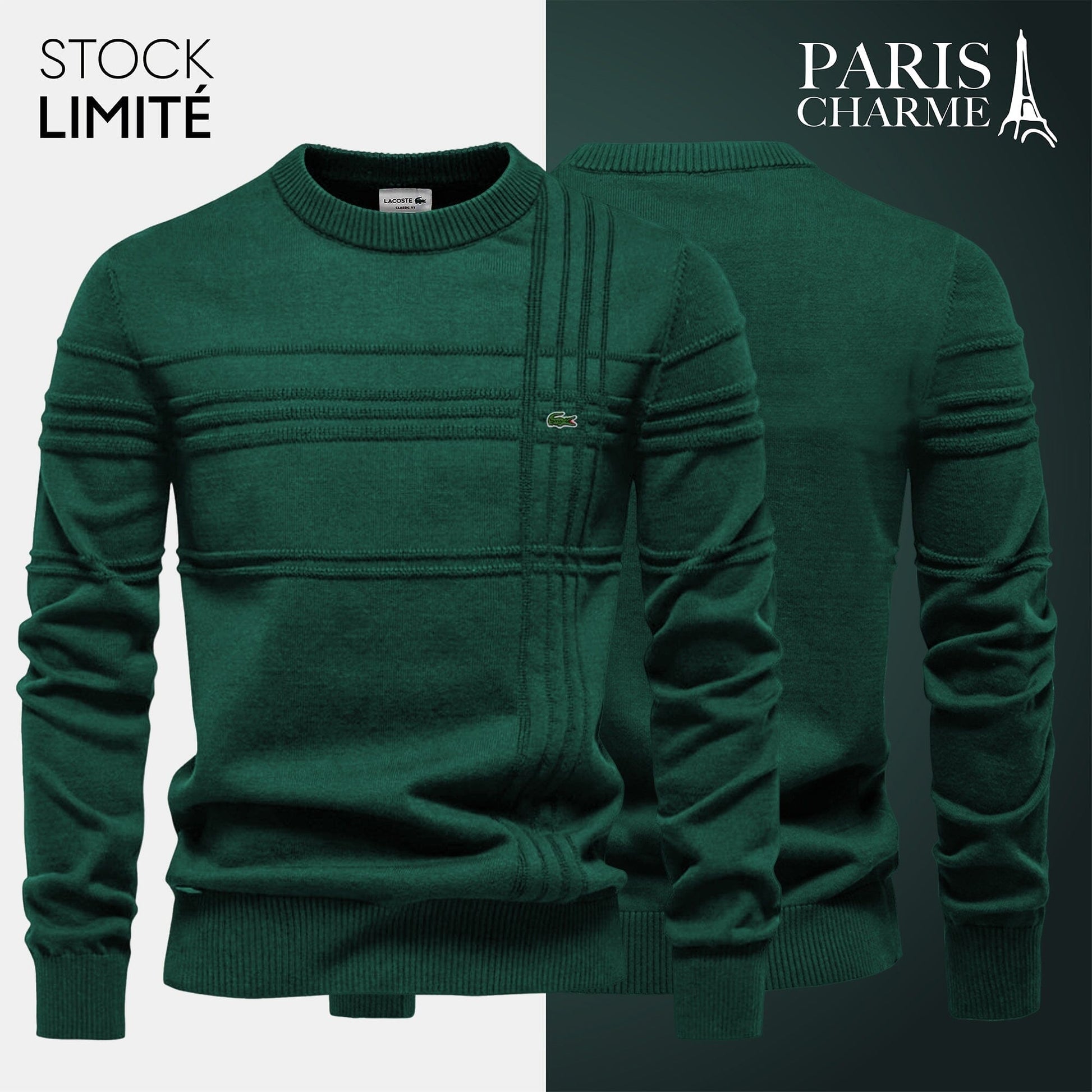 LC™ Textured Men's Sweater (CLEARANCE) Bernard Grimberg Green S 