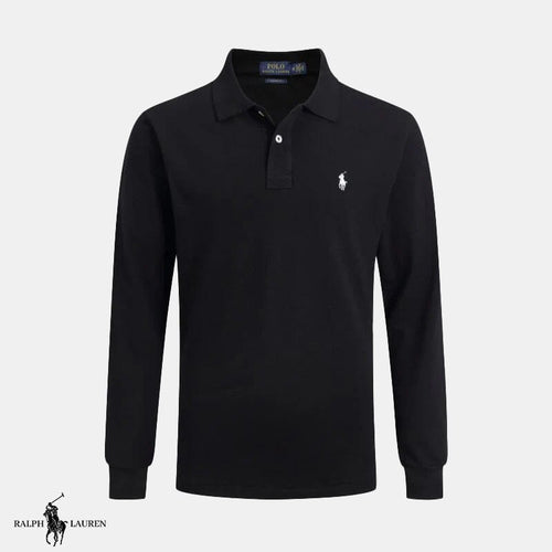 Long-sleeved polo shirt Bernard Grimberg Black S 