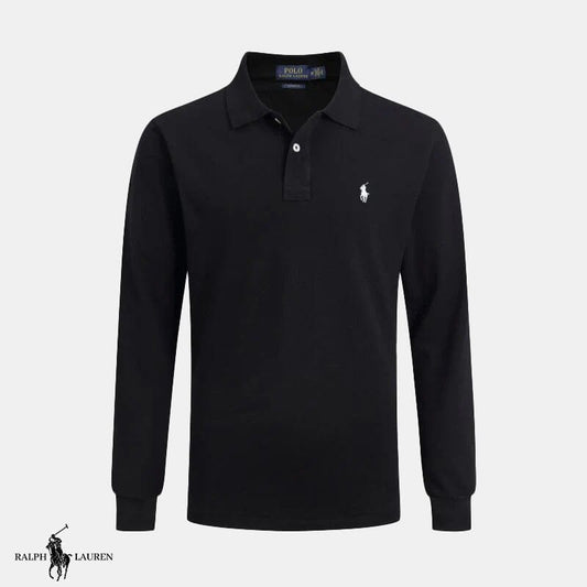 Long-sleeved polo shirt Bernard Grimberg Black S 
