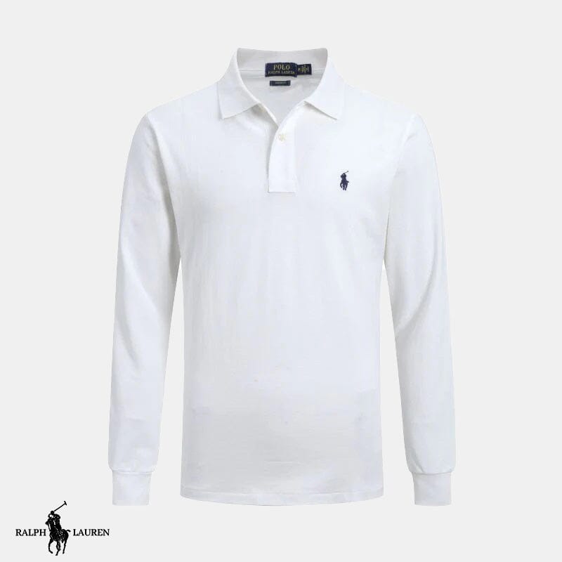 Long-sleeved polo shirt Bernard Grimberg White S 