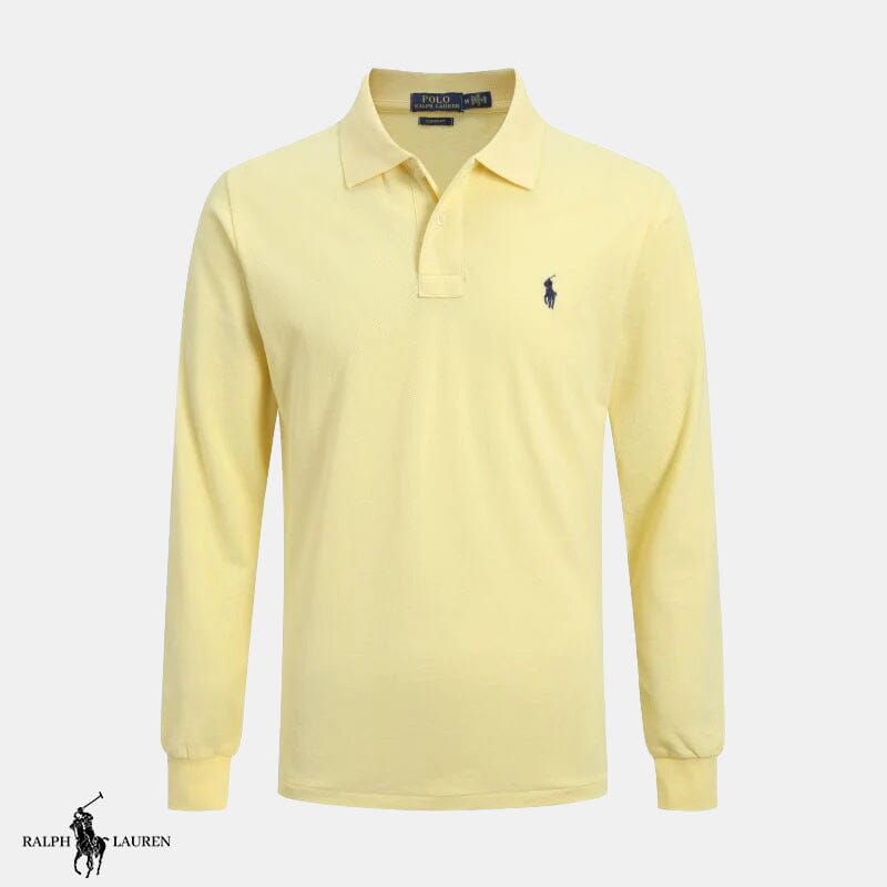 Long-sleeved polo shirt Bernard Grimberg YELLOW S 