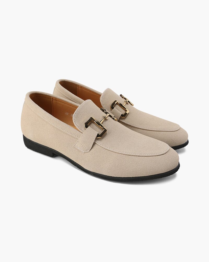 Luxury Suede Loafers Bernard Grimberg Nude EU 38 / US 5 / UK 4 