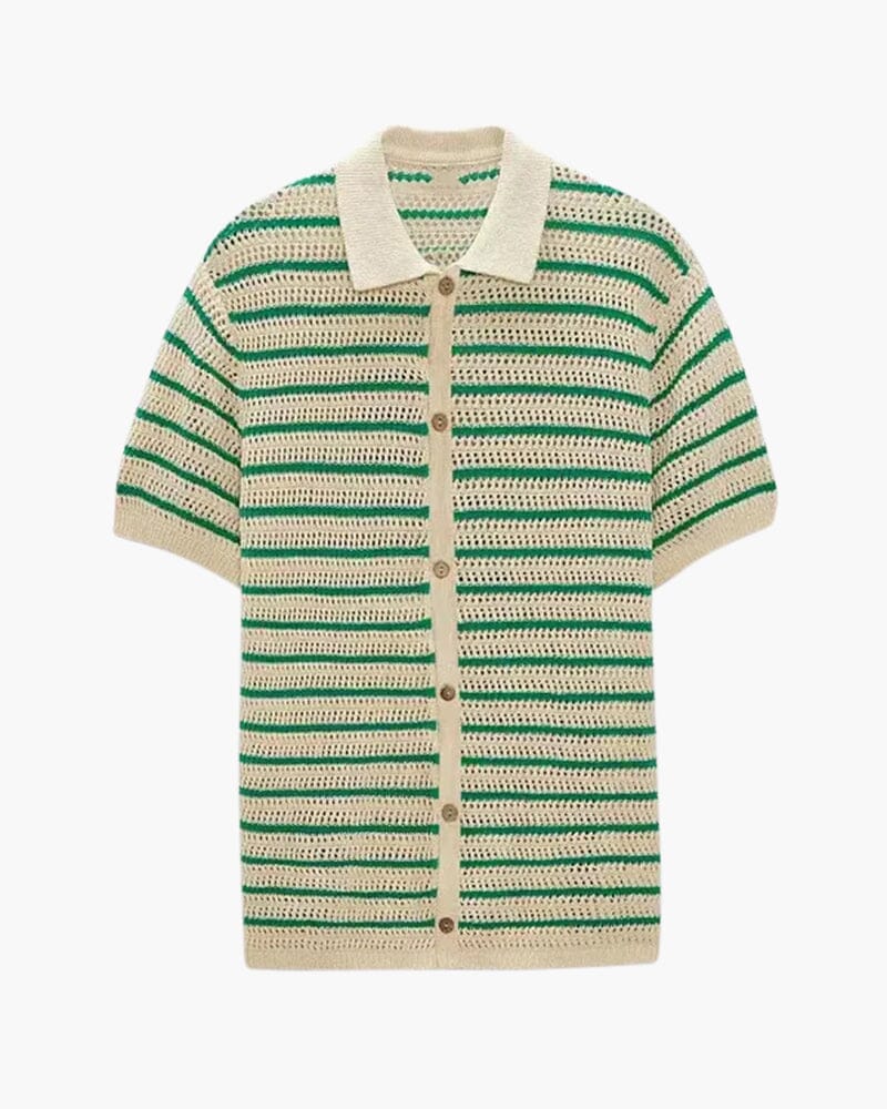 Marbella - Knitted Button Shirt Bernard Grimberg WorldWide L 