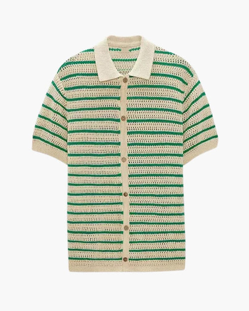 Marbella - Knitted Button Shirt Bernard Grimberg WorldWide L 
