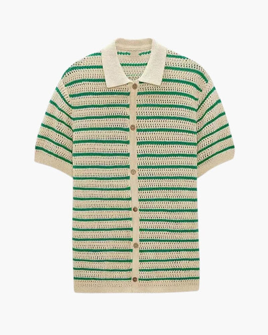 Marbella - Knitted Button Shirt Bernard Grimberg WorldWide L 