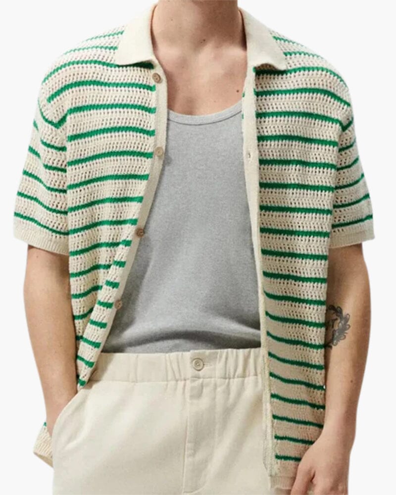 Marbella - Knitted Button Shirt Bernard Grimberg WorldWide M 