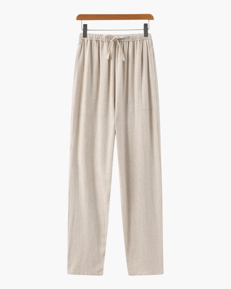 Marrakech - Linen Pantalon (Slim Fit) Bernard Grimberg WorldWide Beige S 
