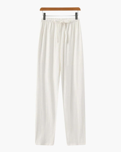 Marrakech - Linen Pantalon (Slim Fit) Bernard Grimberg WorldWide White S 