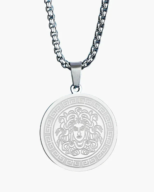 Medusa Long Chain (Gold & Silver) 0 oldmoneystyle Silver 