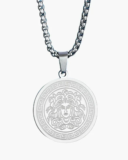 Medusa Long Chain (Gold & Silver) 0 oldmoneystyle Silver 
