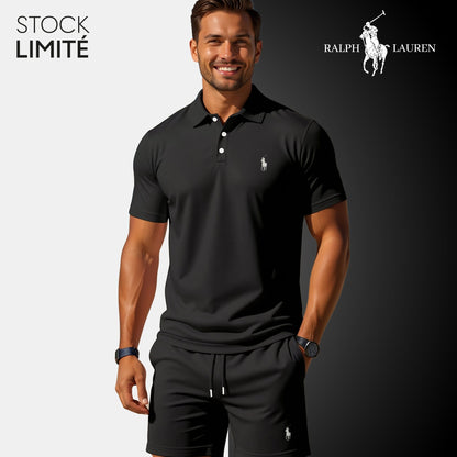 Men's Polo & Shorts Set – R&L® | Limited Edition Bernard Grimberg Black S 