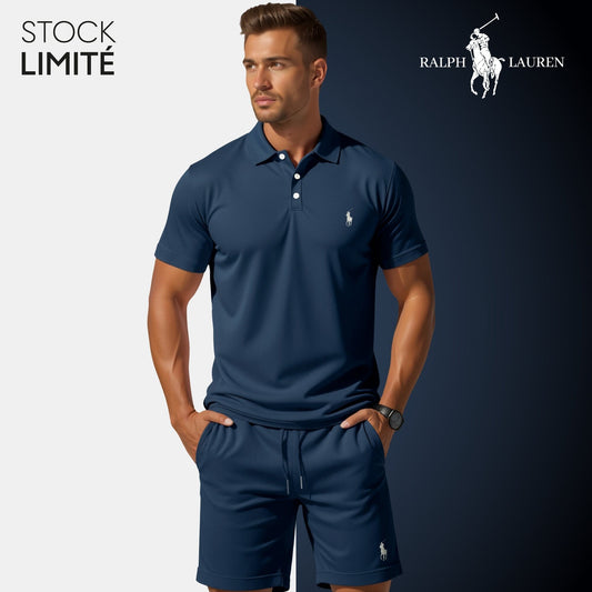Men's Polo & Shorts Set – R&L® | Limited Edition Bernard Grimberg Navy blue S 