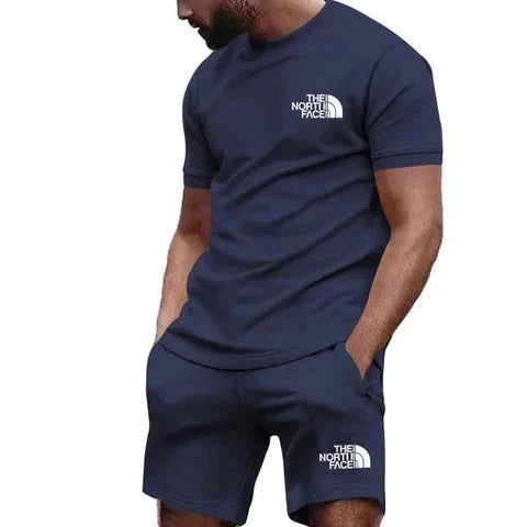 Men's T-shirt + Shorts Set Bernard Grimberg Dark blue S 