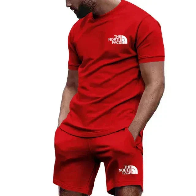 Men's T-shirt + Shorts Set Bernard Grimberg Red S 