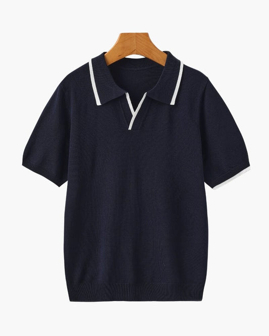 Monaco Edge Polo T-shirt Bernard Grimberg Navy XS 