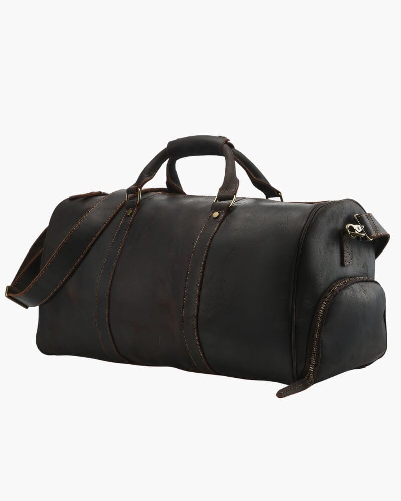 Montague Leather Duffle 0 Bernard Grimberg Dark Brown 