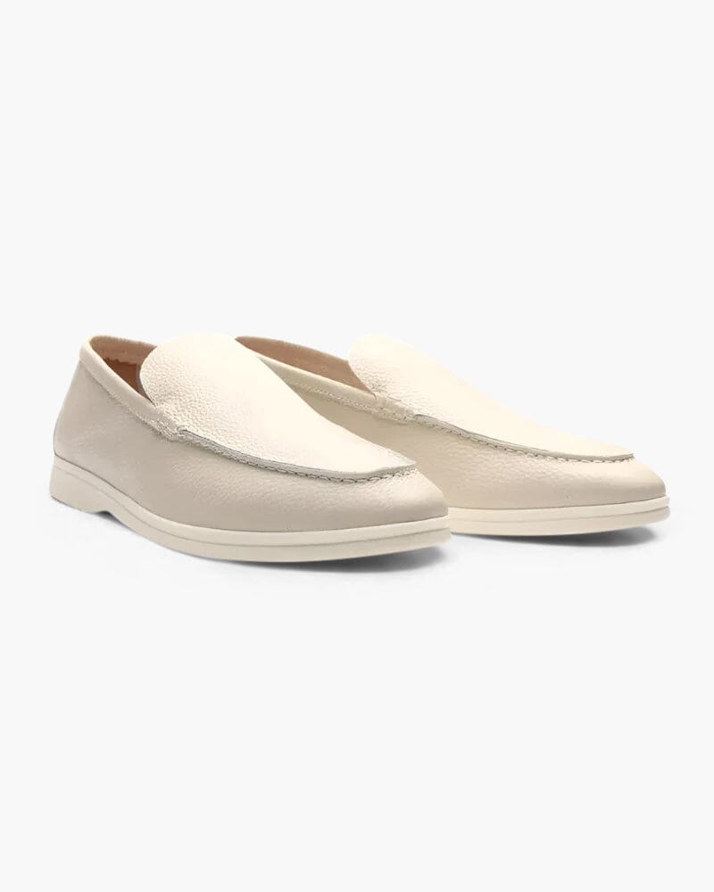 Old Money Cowhide Leather Loafers Bernard Grimberg Nude EU 38 // UK 5 