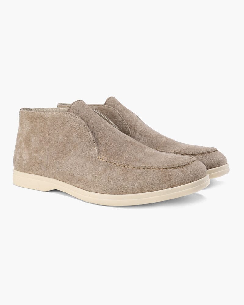 Old Money High Suede Loafers Bernard Grimberg Mocha US 6 