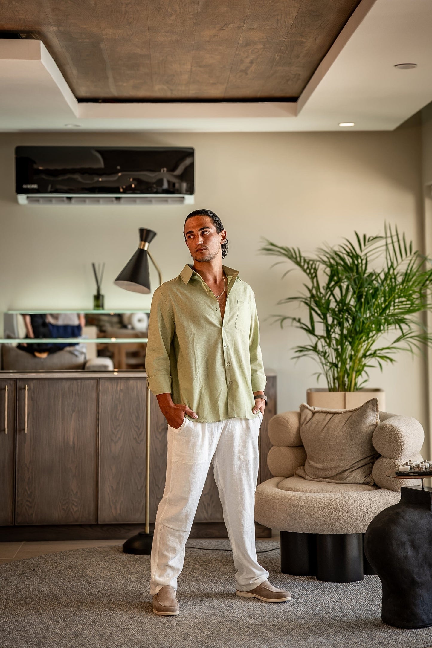 Old Money Linen Combo (Longsleeve) Bernard Grimberg WorldWide 