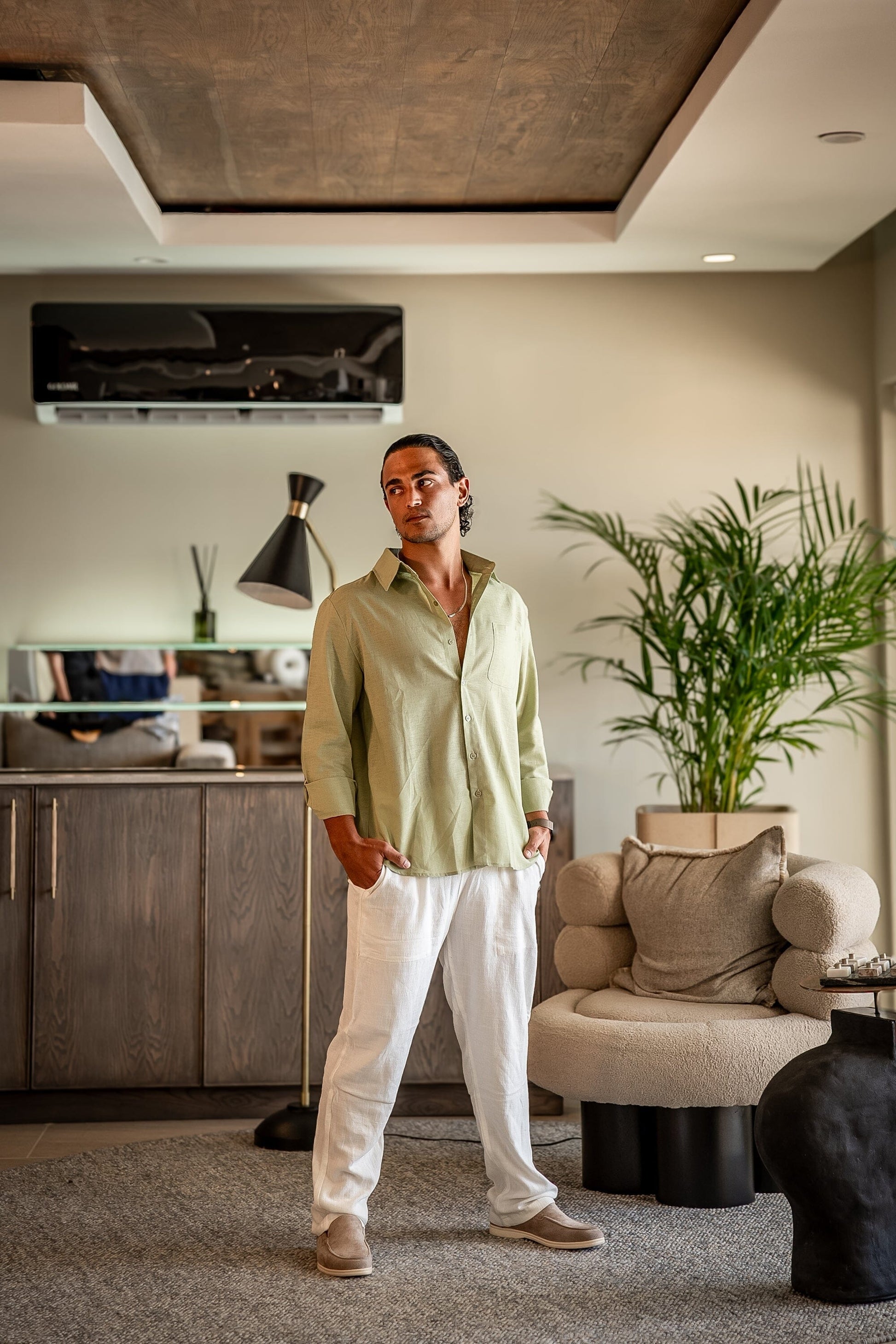Old Money Linen Combo (Longsleeve) Bernard Grimberg WorldWide 