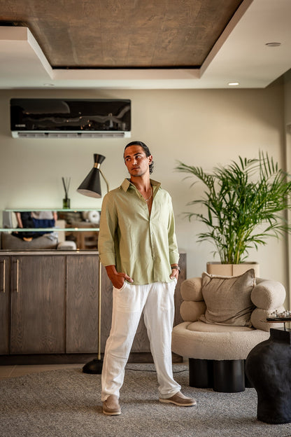 Old Money Linen Combo (Longsleeve) Bernard Grimberg WorldWide 