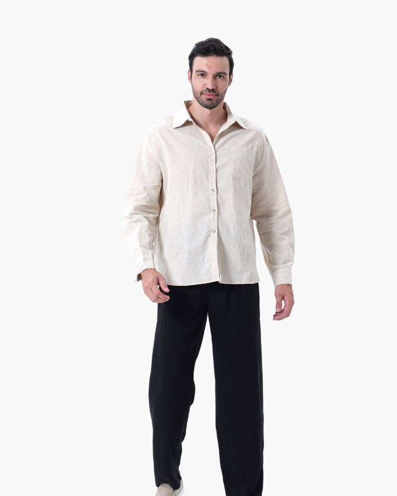Old Money Linen Combo (Longsleeve) Bernard Grimberg WorldWide 