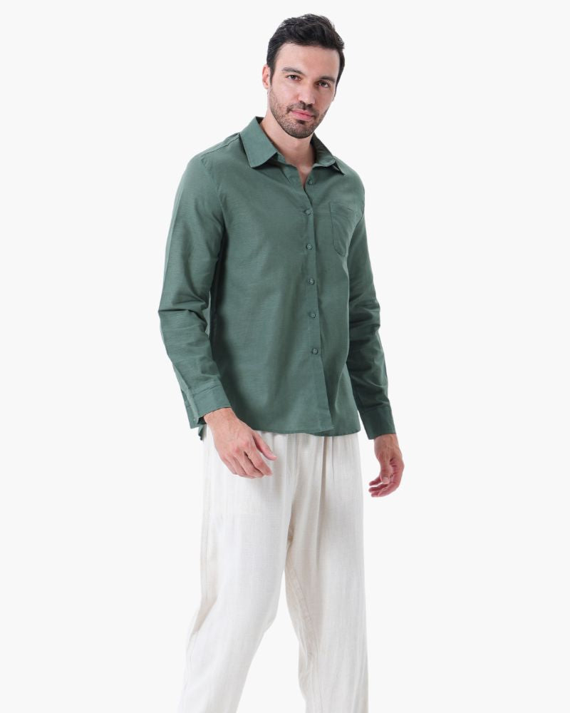 Old Money Linen Combo (Longsleeve) Bernard Grimberg WorldWide 